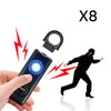 Self Defense Siren Safety Alarm for Women Keychain with SOS LED Light Personal Self Alarm Personal Security Keychain Alarm